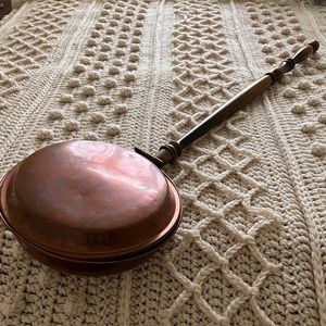 Vintage Copper & Brass Bed Warmer